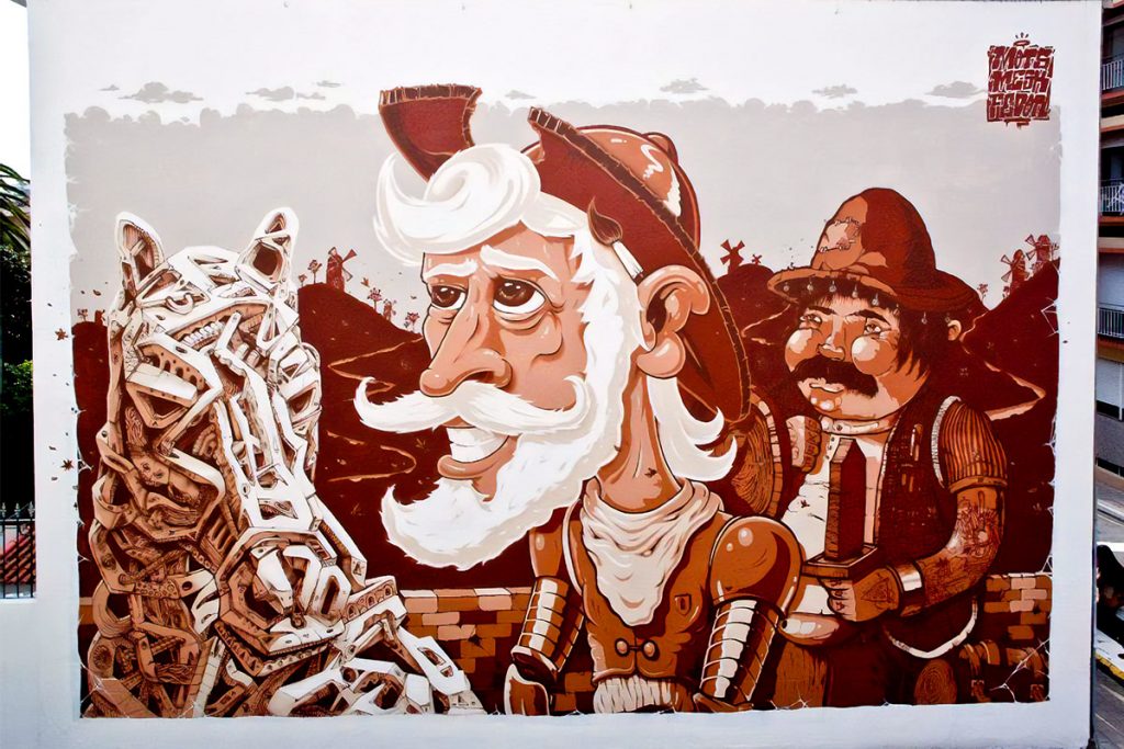 porto street art Mots, Mesk and Fedor D. Quixote de La Macha